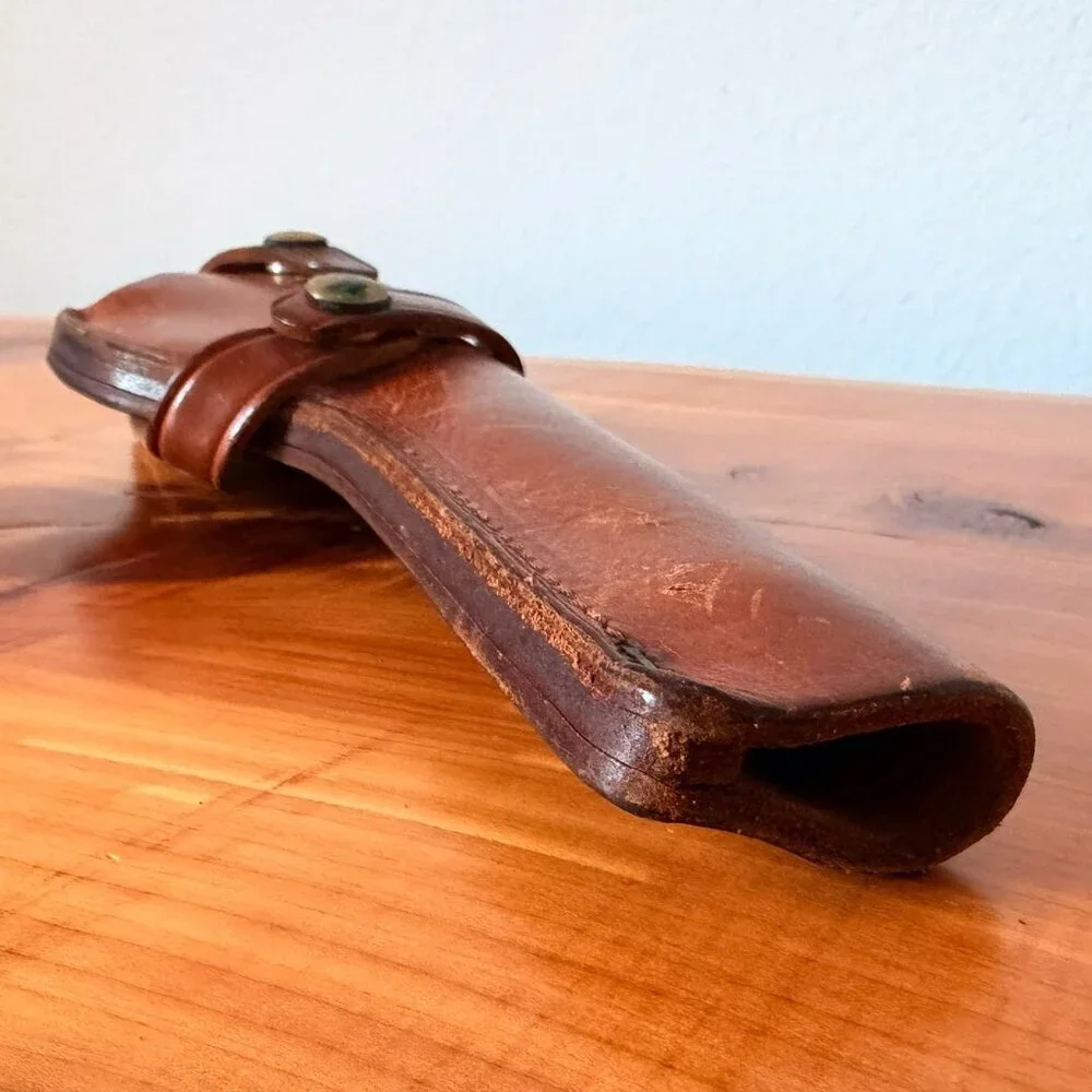 Brauer Bros. MFG. Co St. Louis Brown Leather Gun Holster Eagle Trim 38